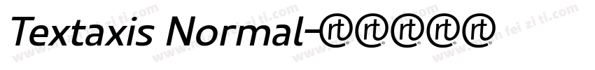 Textaxis Normal字体转换